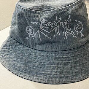Rivalry Runway Blue Jean Bucket Hat City Scape 100% Cotton Sport Travel Gift NEW
